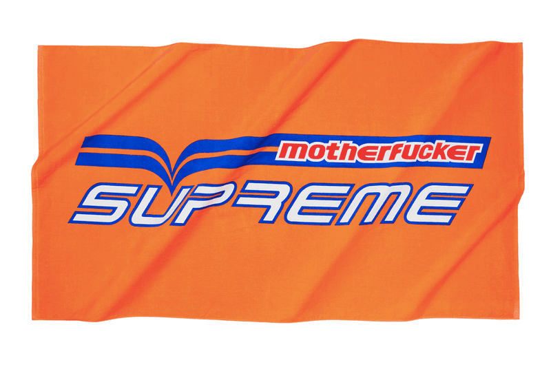 Supreme Spring/Summer 2019 Accessories Motherfucker Towel