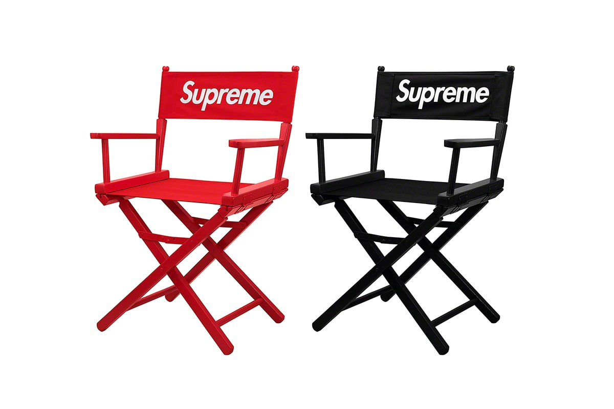 Supreme Spring/Summer 2019 Accessories Red/Black Folding Director's Deck Chairs