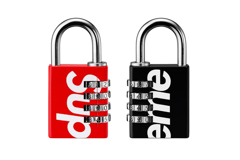 Supreme Spring/Summer 2019 Accessories Red/Black Padlock