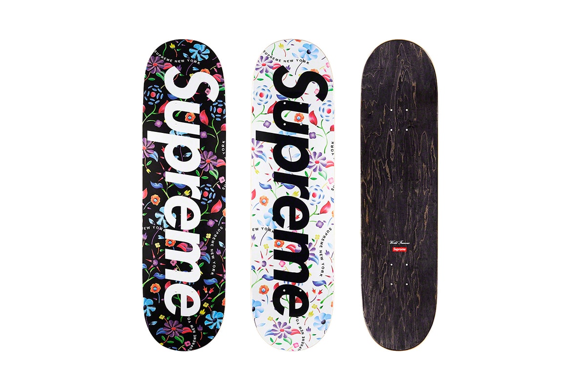 Supreme Spring/Summer 2019 Accessories Floral Skate Deck