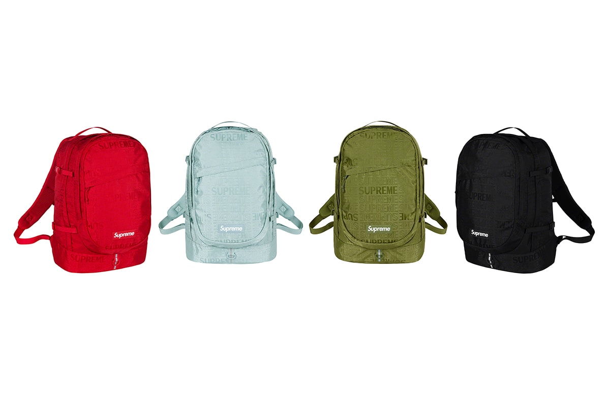 Supreme Spring/Summer 2019 Accessories Tonal Monogram Backpacks
