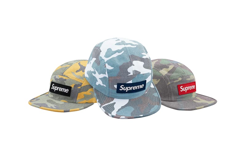 supreme blue camo hat