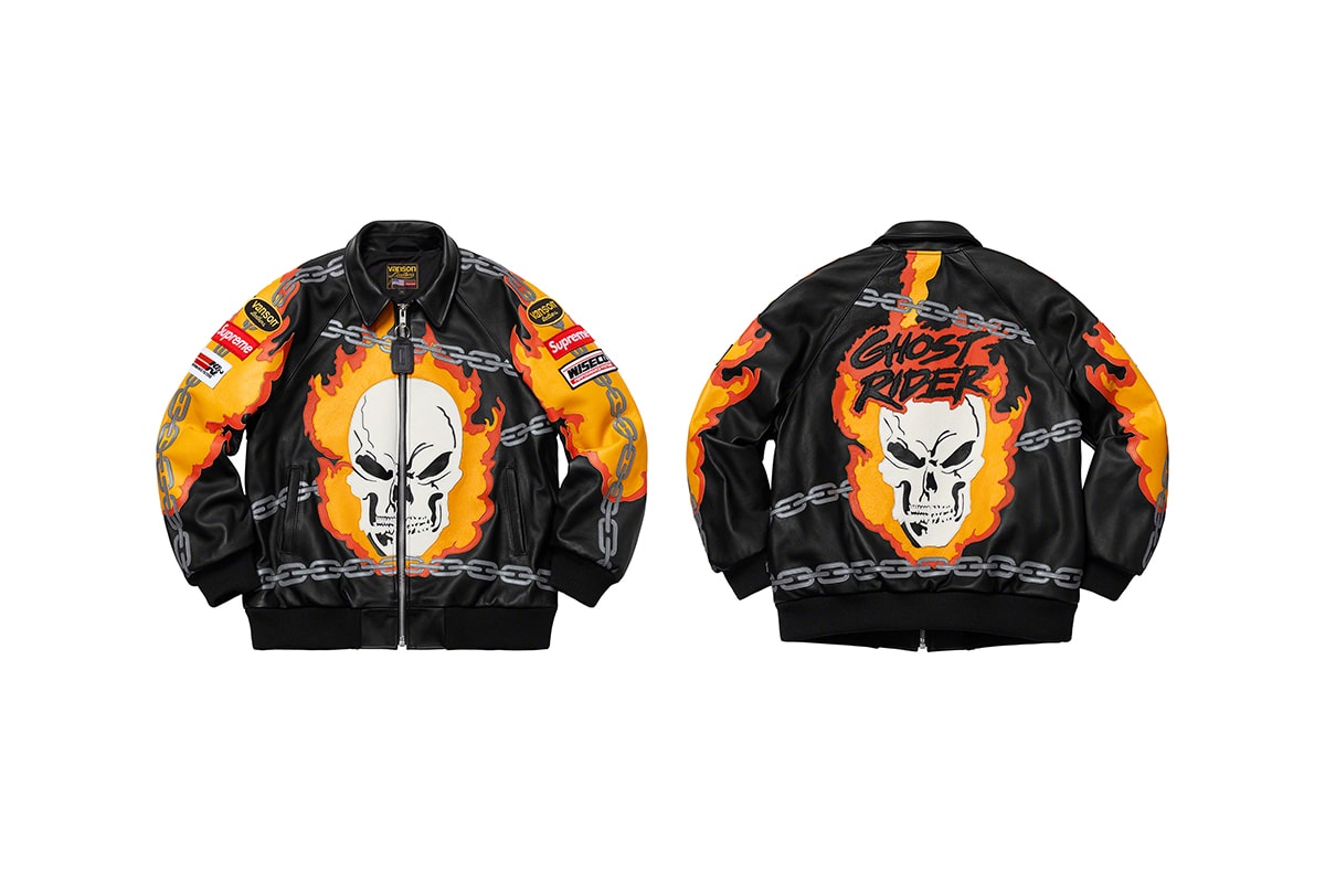 Supreme Spring/Summer 2019 Outerwear and Jackets Vanson Leathers Ghost Rider GORE-TEX Formula 1 Leather Jaguar