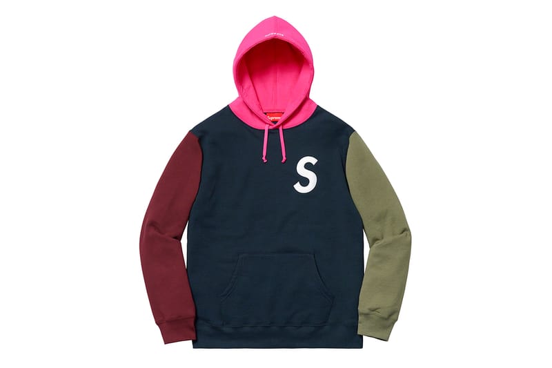 supreme color block sweatshirt