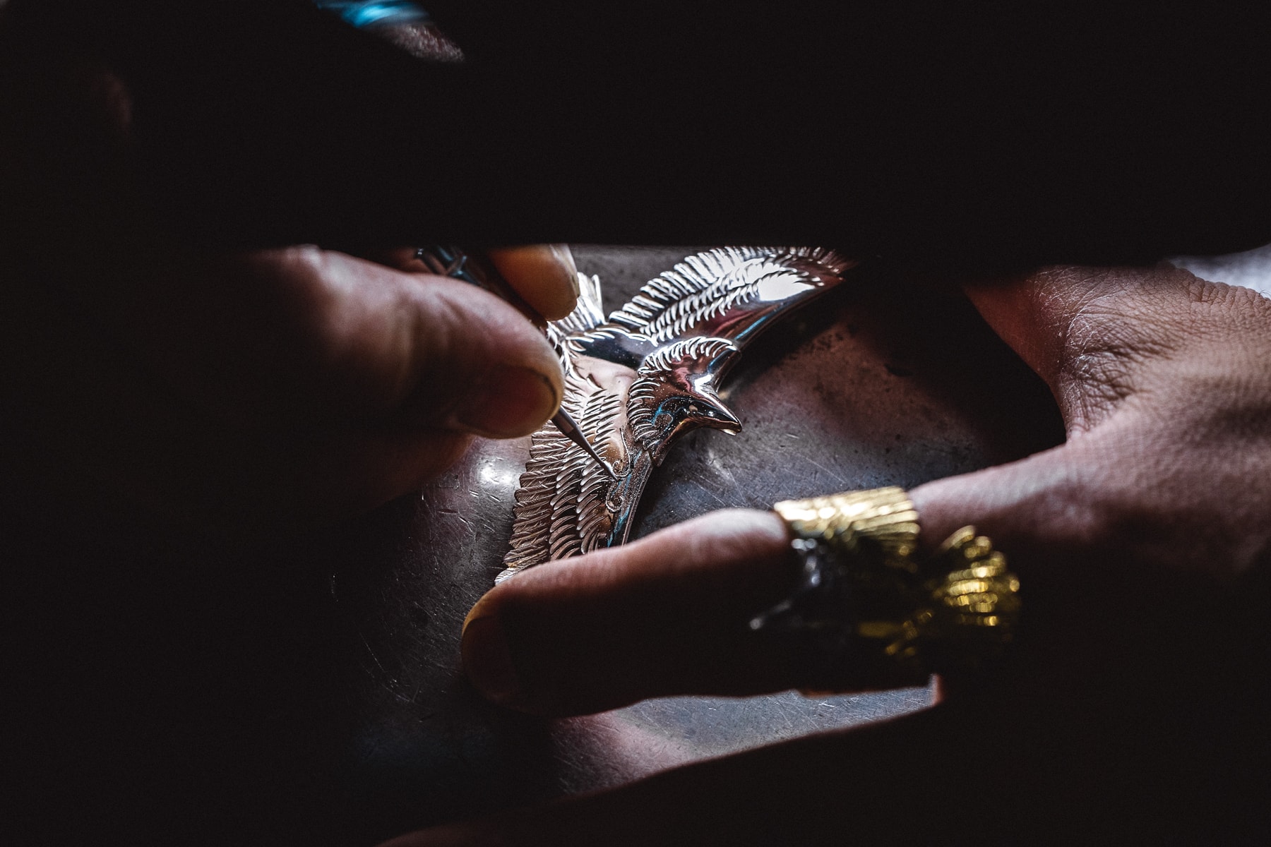 Taro Washimi Native American Silver Jewelry 925 feathers goro's wings claws indian native american jewelry accessories rings bracelets necklaces pendants tokyo Hong Kong Vinavast