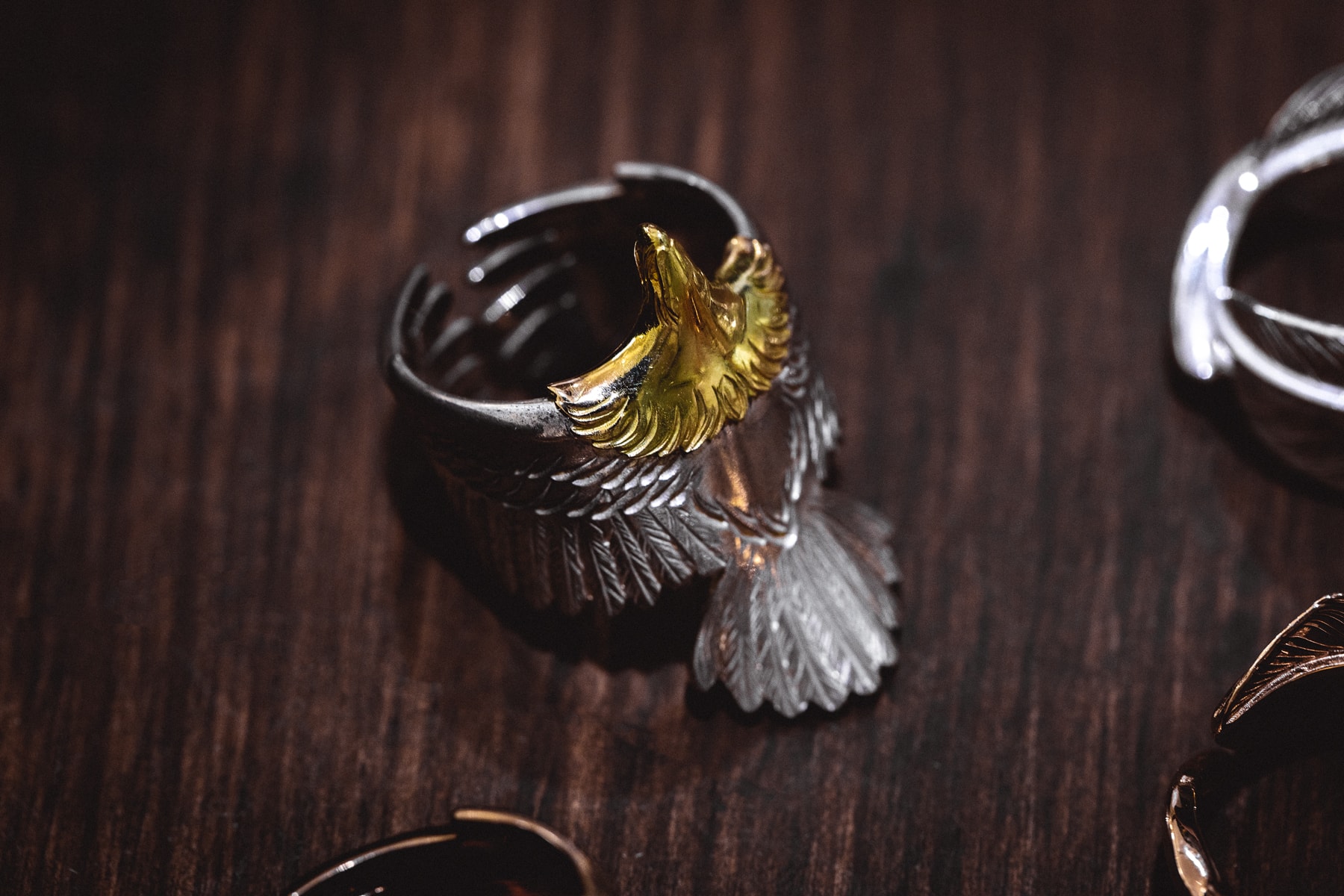 Taro Washimi Native American Silver Jewelry 925 feathers goro's wings claws indian native american jewelry accessories rings bracelets necklaces pendants tokyo Hong Kong Vinavast 