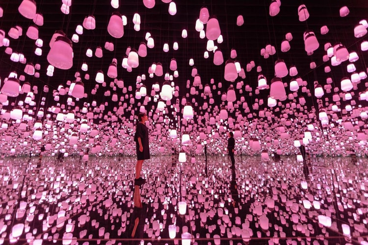 teamLab's ‘Forest of Resonating Lamps’ Installation Shines Pink for Spring 2019