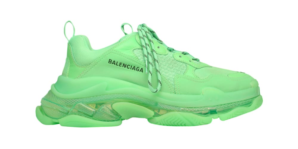balenciaga shoes neon green
