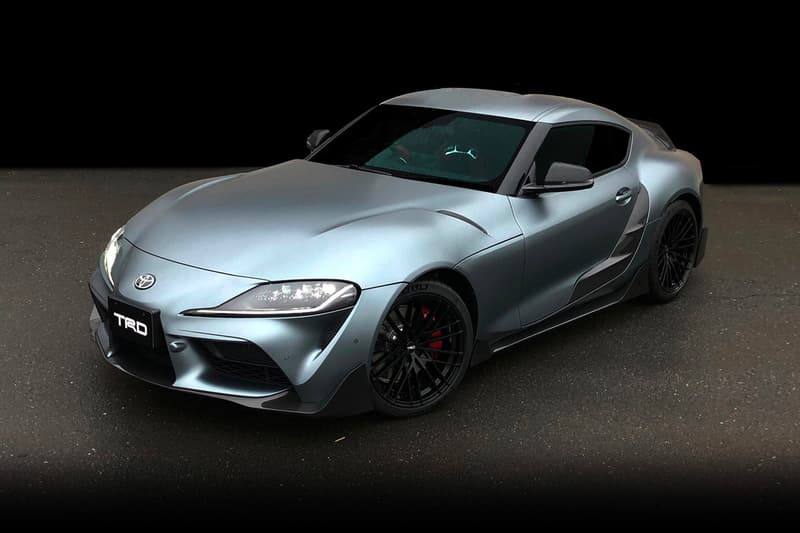 Toyota Reveals 2020 Supra TRD Performance Line Concept silver Performance Aero Kit racing Osaka Auto Messe car show