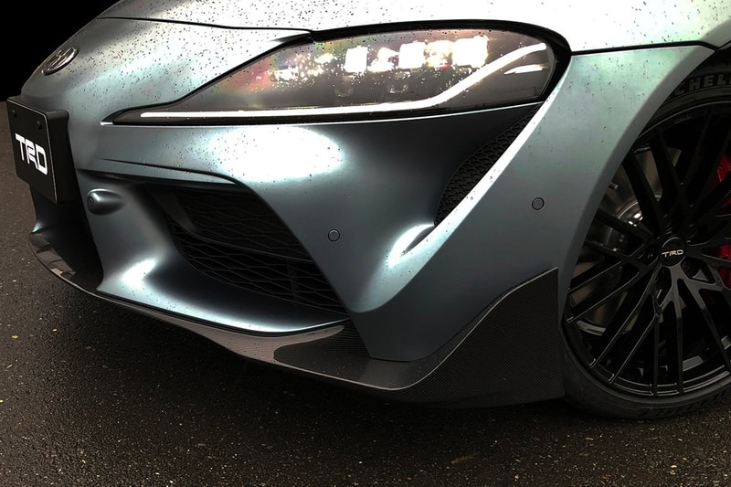 Toyota Reveals 2020 Supra TRD Performance Line Concept silver Performance Aero Kit racing Osaka Auto Messe car show