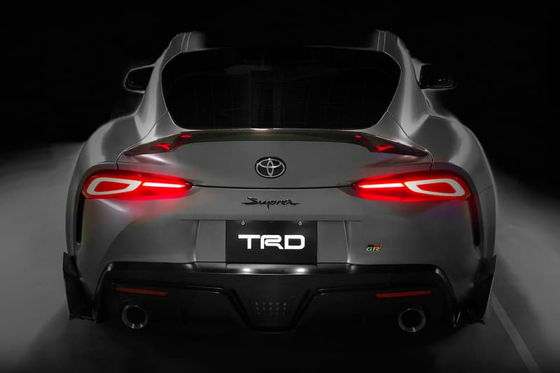 Toyota Reveals 2020 Supra TRD Performance Line Concept silver Performance Aero Kit racing Osaka Auto Messe car show