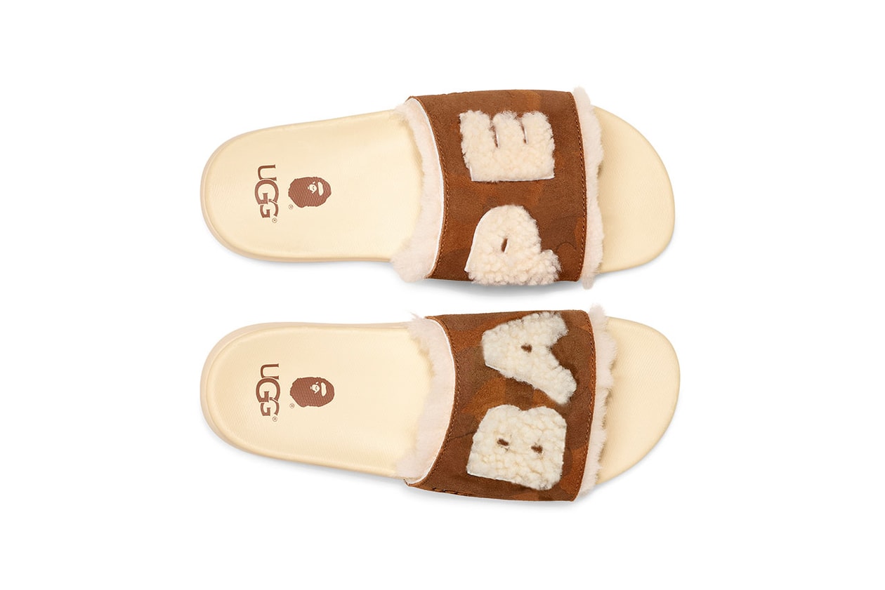 bape ugg collaboration campaign spring summer 2019 ss19 lil wayne slide sandals sneaker drop release date info february 9 2019 buy