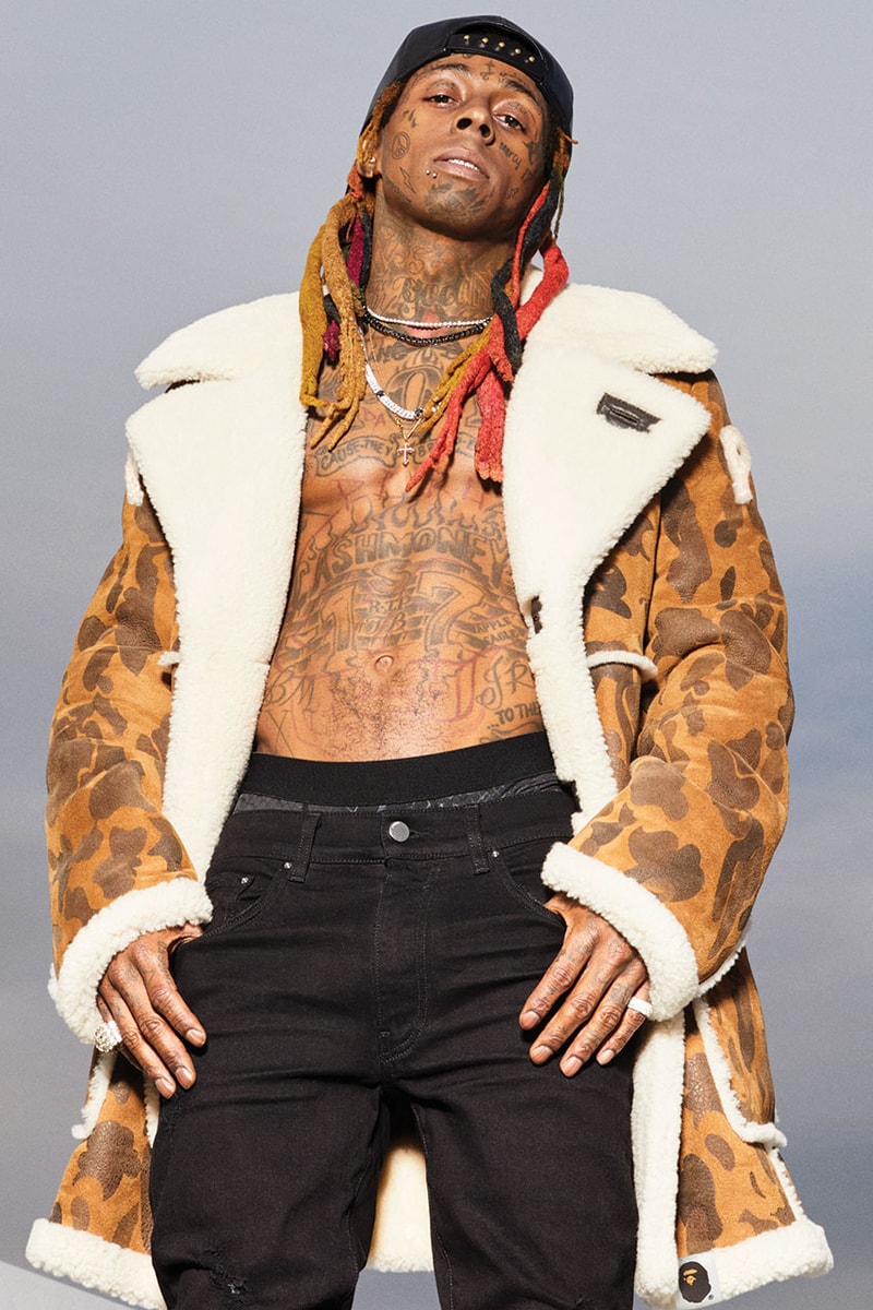 bape ugg collaboration campaign spring summer 2019 ss19 lil wayne slide sandals sneaker drop release date info february 9 2019 buy