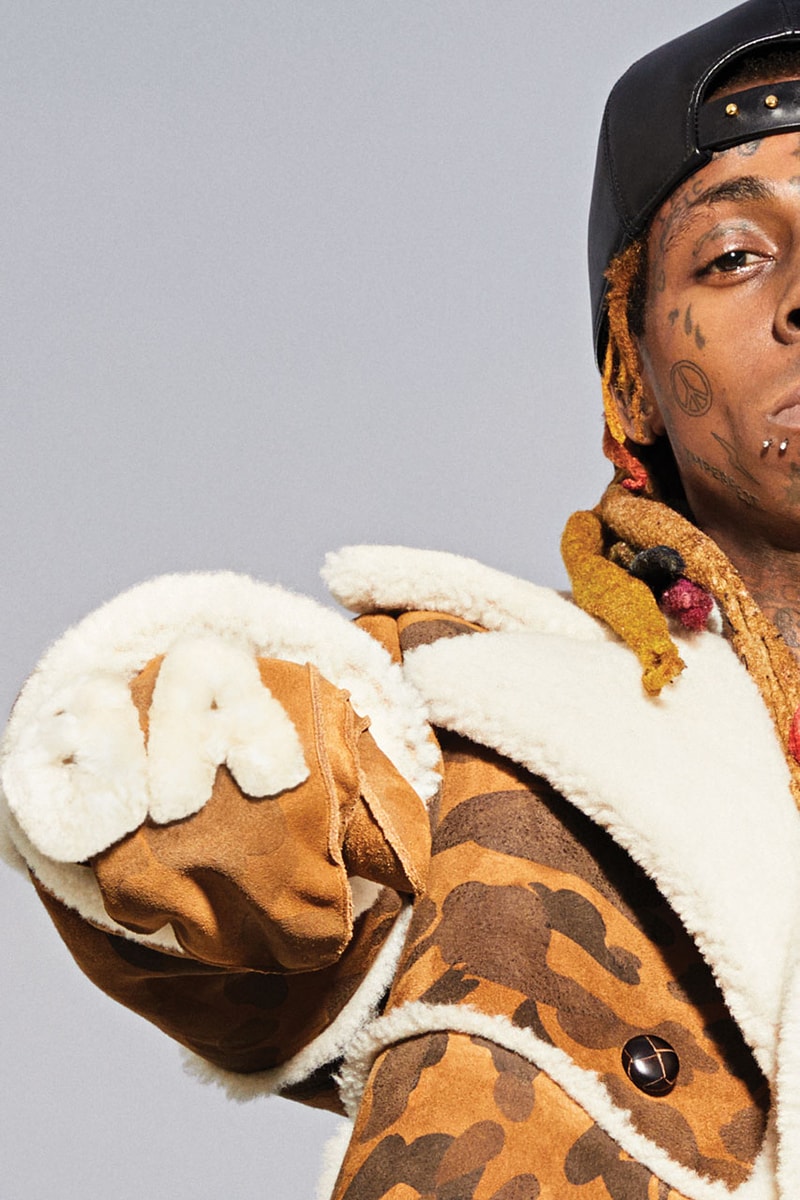 bape ugg collaboration campaign spring summer 2019 ss19 lil wayne slide sandals sneaker drop release date info february 9 2019 buy