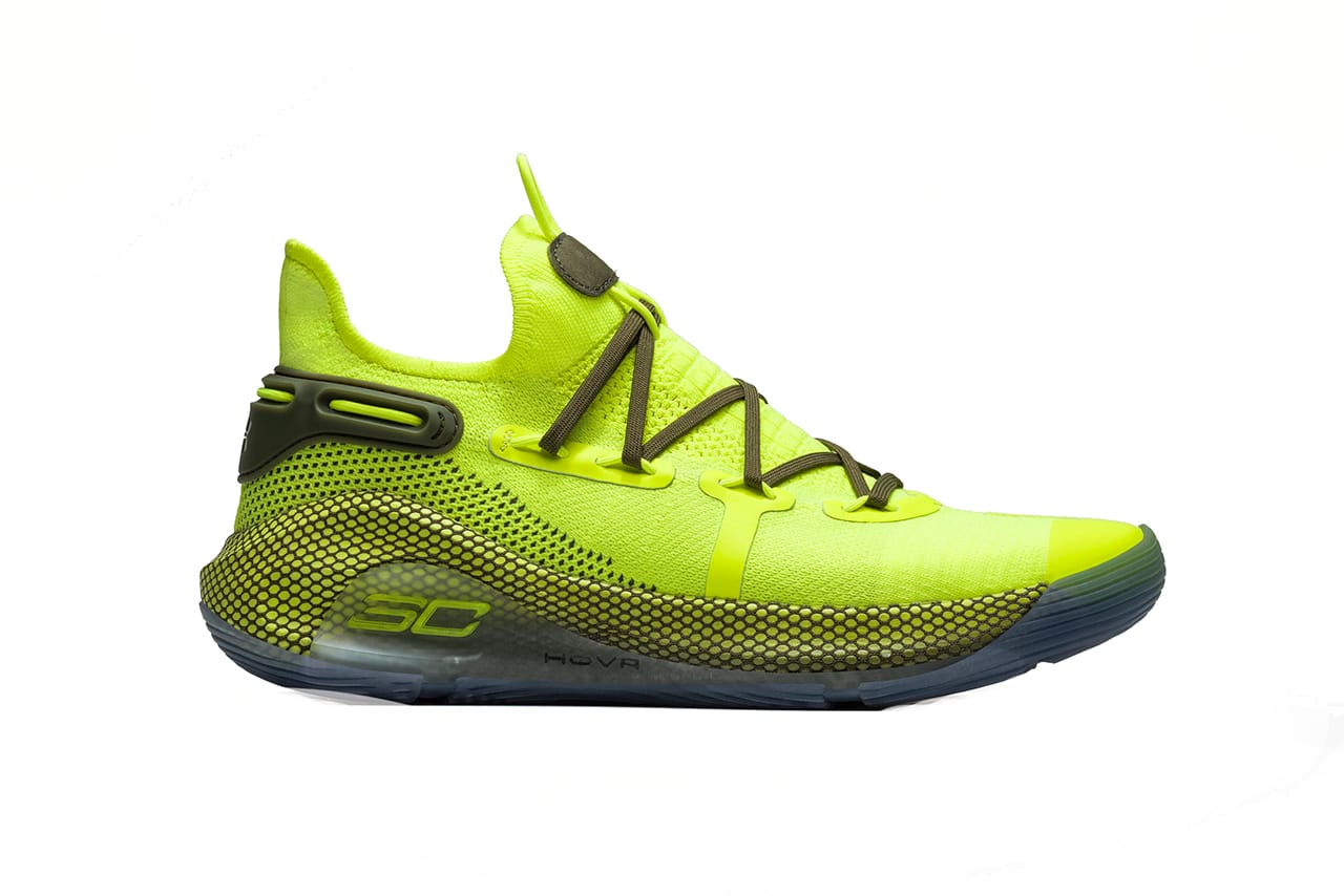 neon green steph curry shoes