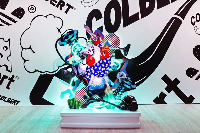 philip colbert year of the lobster exhibition paintings frieze la saatchi gallery artworks sculptures 