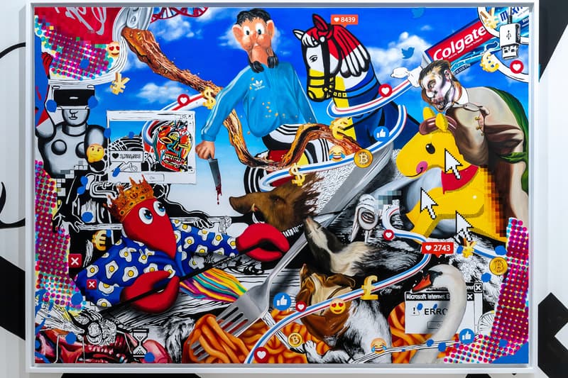 philip colbert year of the lobster exhibition paintings frieze la saatchi gallery artworks sculptures