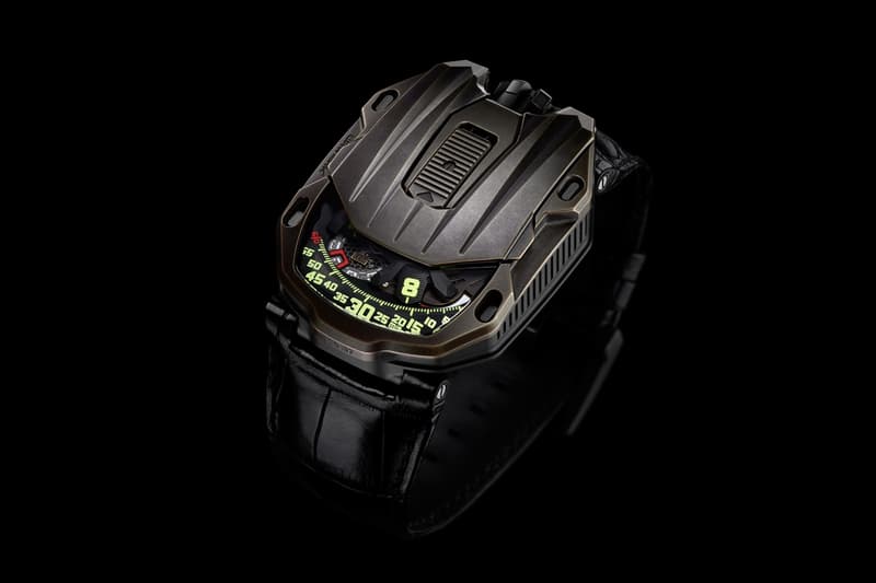 URWERK UR 105 CT Maverick Watch Bronze black titanium satellite wondering hour hand indicator timepiece wristwatch brown