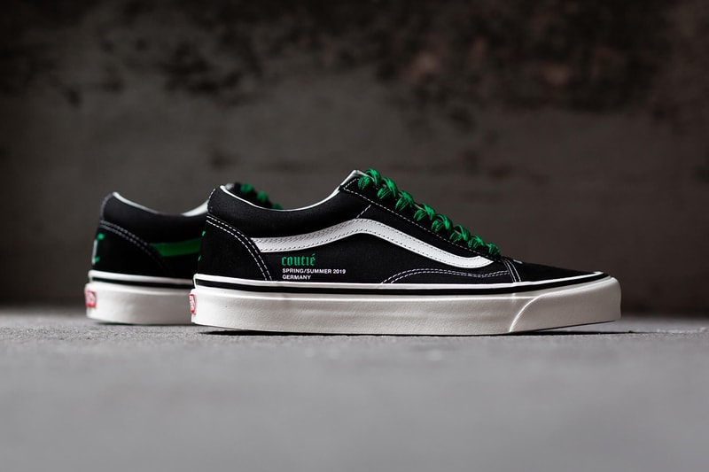 Coutié x Vans Old Skool SK8-Hi Old C Logo Shoe Info Information Details Sneakers Trainers Kicks Shoes Footwear Cop Purchase Buy Collab Collaboration Collaborations Design Available Now Online