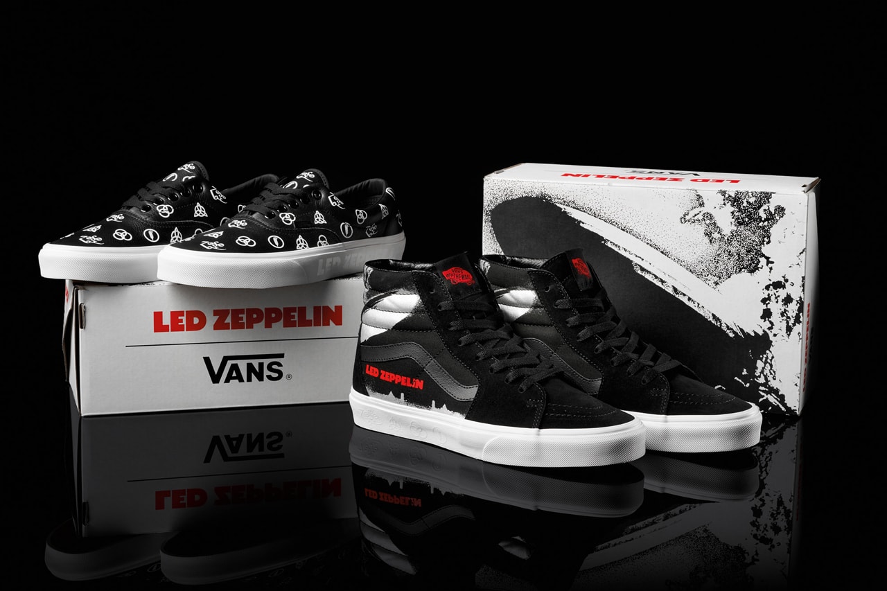 Vans led zeppelin 50th anniversary capsule collection