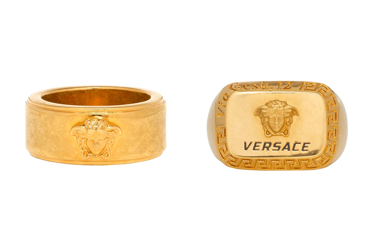 are versace rings real gold