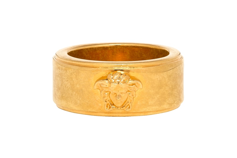 Versace Drop New Statement Rings Info fashion jewellery accessories Gold Medusa Head Release Info Fall winter 2019