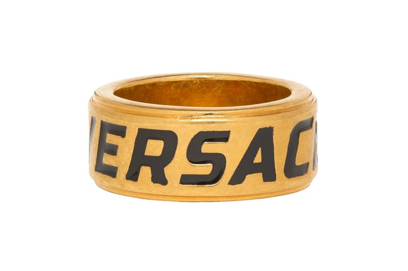 Versace Drop New Statement Rings Info fashion jewellery accessories Gold Medusa Head Release Info Fall winter 2019