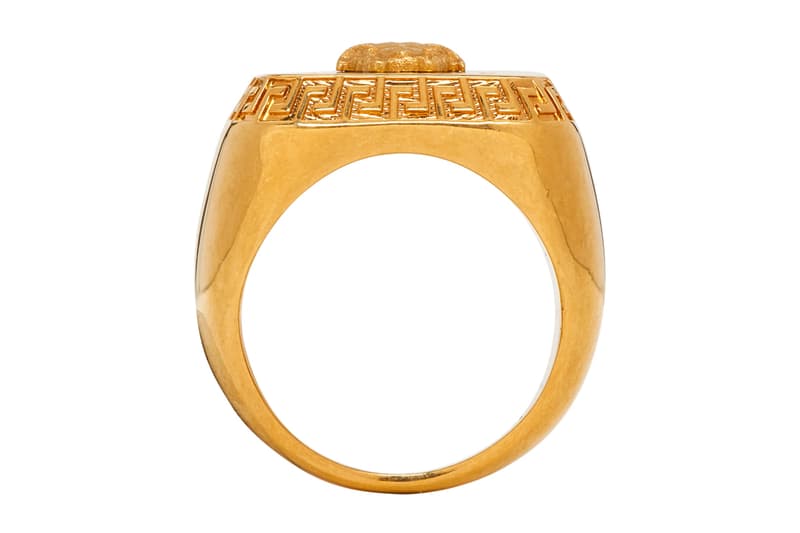 Versace Drop New Statement Rings Info fashion jewellery accessories Gold Medusa Head Release Info Fall winter 2019