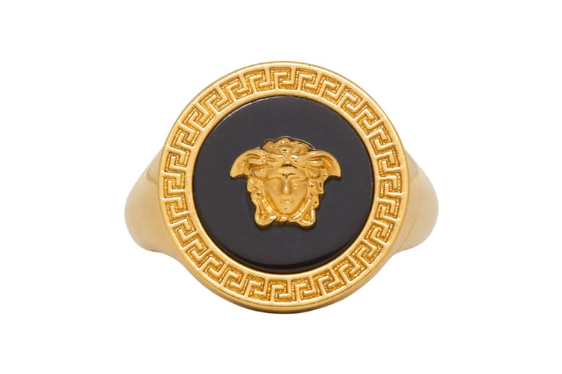 Versace Drop New Statement Rings Info fashion jewellery accessories Gold Medusa Head Release Info Fall winter 2019