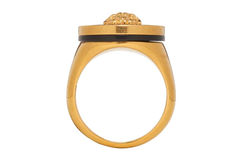 Versace Drop New Statement Rings Info fashion jewellery accessories Gold Medusa Head Release Info Fall winter 2019