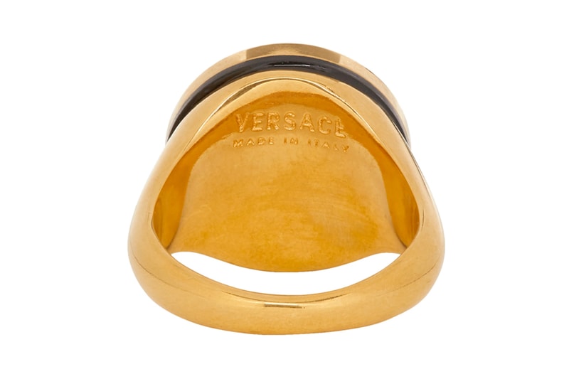 Versace Drop New Statement Rings Info fashion jewellery accessories Gold Medusa Head Release Info Fall winter 2019