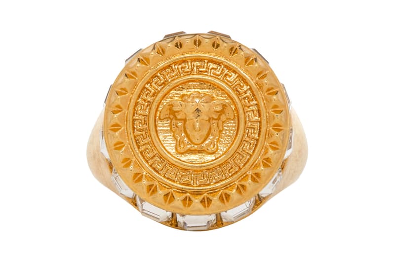 Versace Drop New Statement Rings Info fashion jewellery accessories Gold Medusa Head Release Info Fall winter 2019