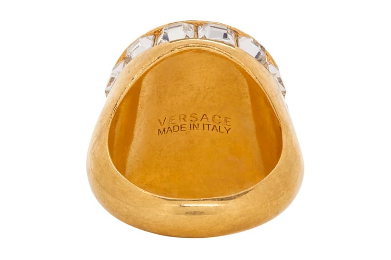 Versace Drop New Statement Rings Info fashion jewellery accessories Gold Medusa Head Release Info Fall winter 2019
