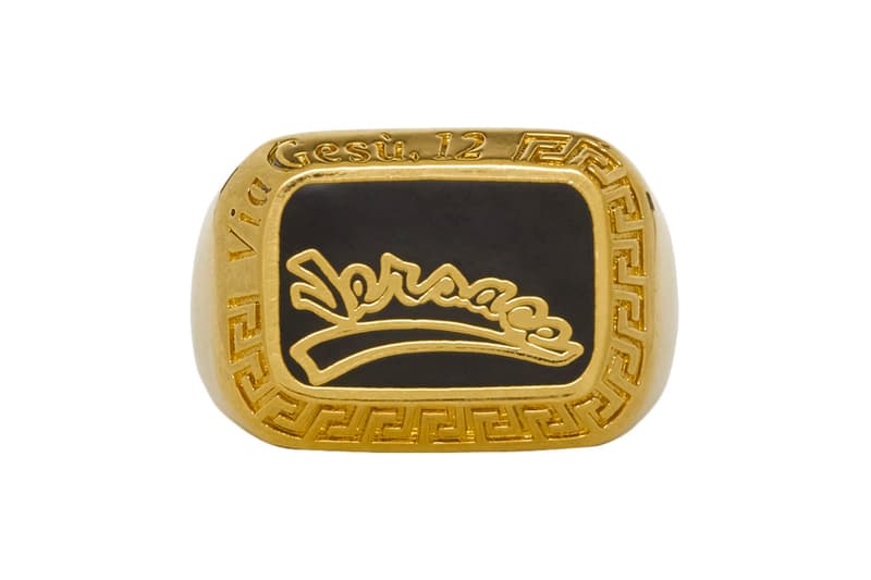 Versace Drop New Statement Rings Info fashion jewellery accessories Gold Medusa Head Release Info Fall winter 2019