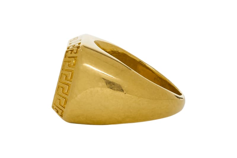 Versace Drop New Statement Rings Info fashion jewellery accessories Gold Medusa Head Release Info Fall winter 2019