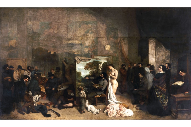 virgil abloh louis vuitton fall winter campaign gustave courbet artworks paintings