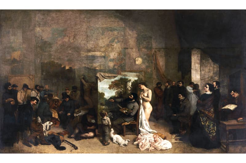 virgil abloh louis vuitton fall winter campaign gustave courbet artworks paintings