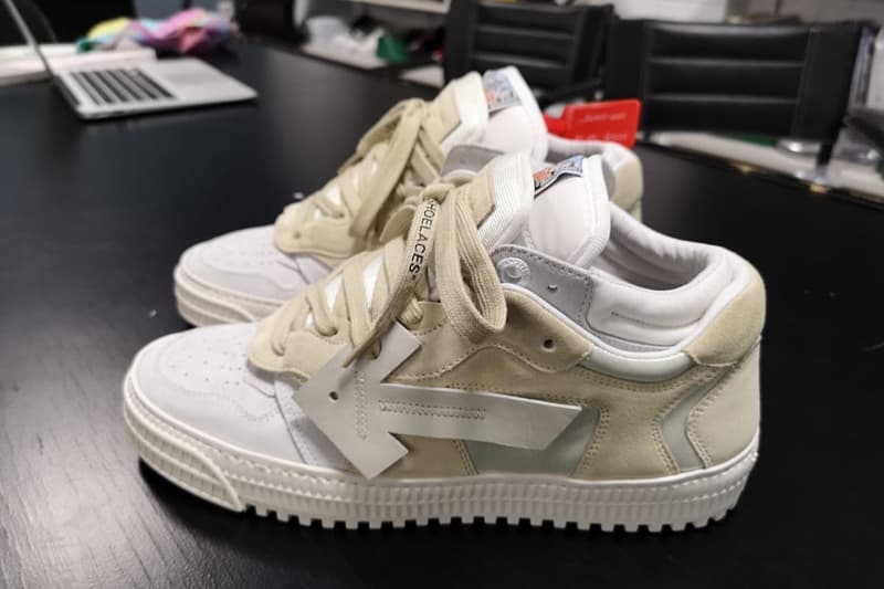 Virgil Abloh Teases Off-White™ 3.0 Off-Court Lows sneakers purple blue green beige off white than