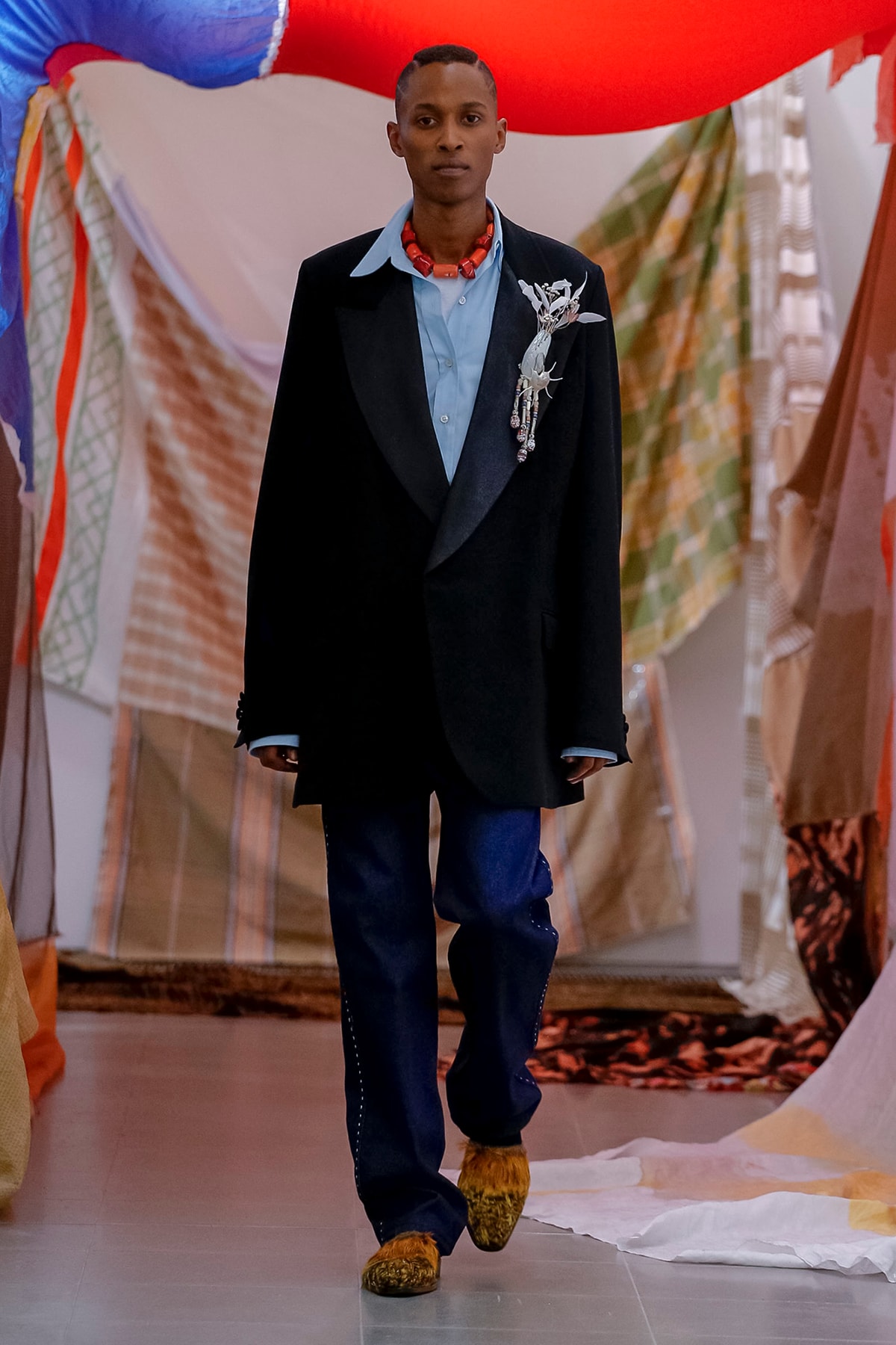 Wales Bonner Fall/Winter 2019 London Fashion Week College Collegiate African Heritage Ishmael Reed Ben Okri