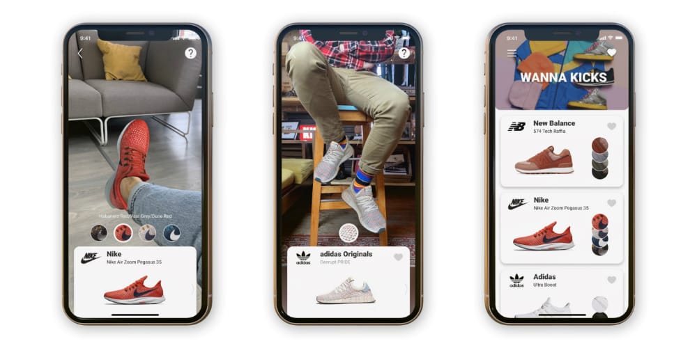 Wanna Kicks Augmented Reality App 