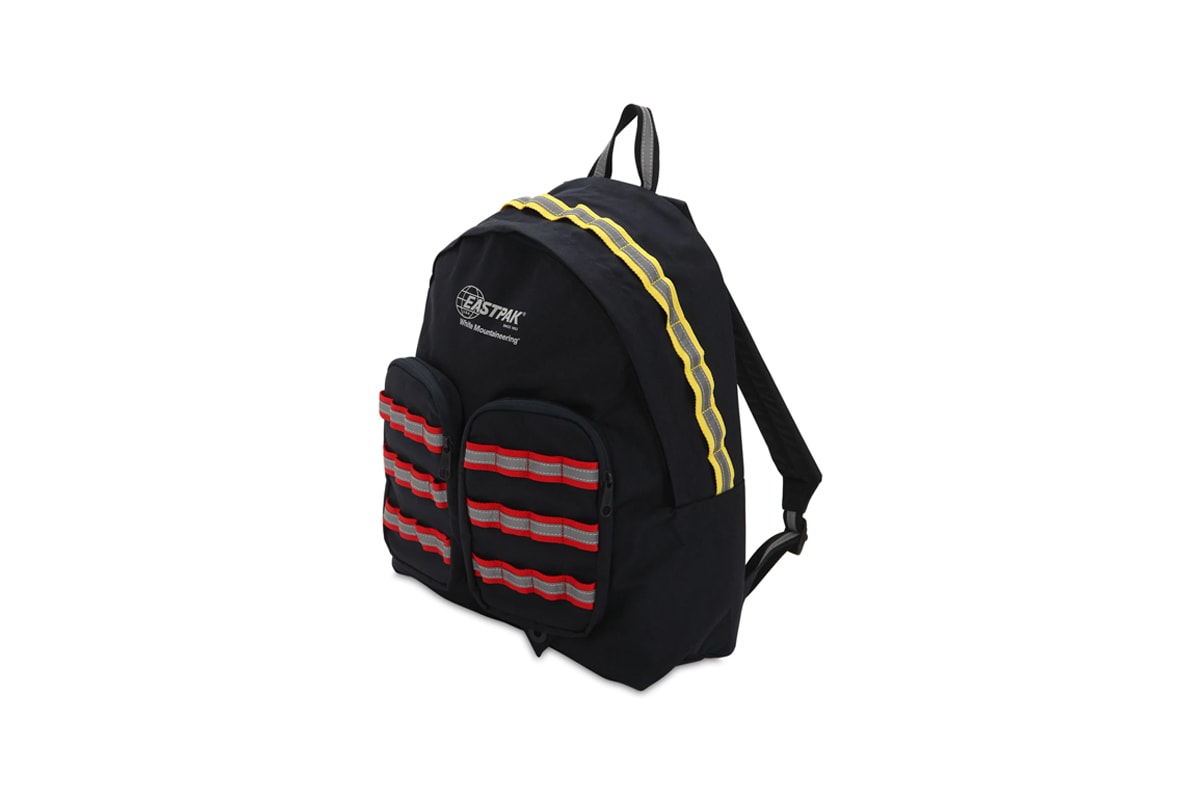 White Mountaineering Taps EASTPAK for Functional Backpack black grey orange yellow info images price accessories bag luisaviaroma
