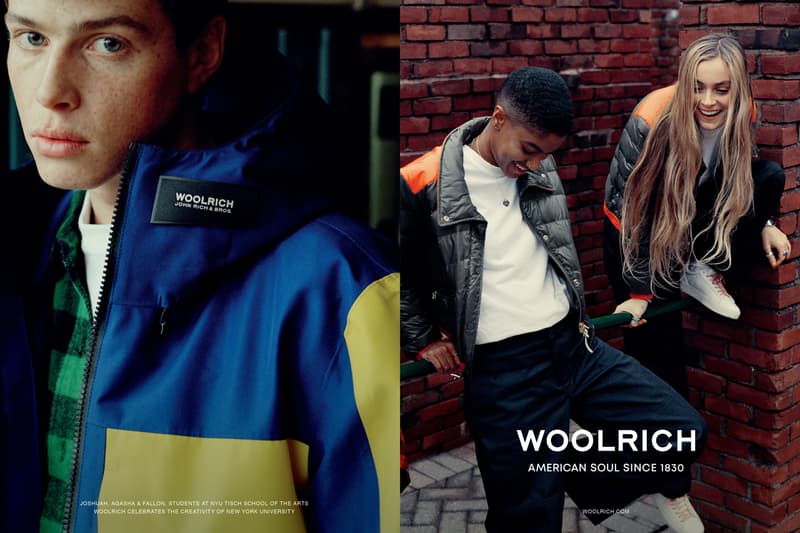 woolrich spring summer 2019 campaign american soul since 1830 lookbook nyu tisch school of the arts student professors models 