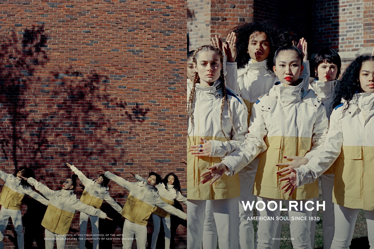 woolrich spring summer 2019 campaign american soul since 1830 lookbook nyu tisch school of the arts student professors models 