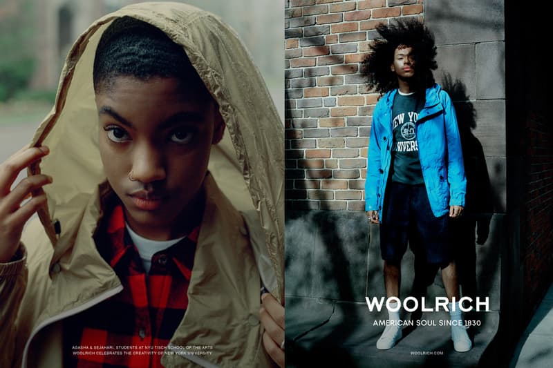 woolrich spring summer 2019 campaign american soul since 1830 lookbook nyu tisch school of the arts student professors models 