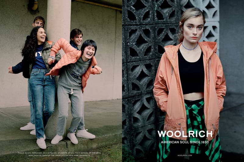 woolrich spring summer 2019 campaign american soul since 1830 lookbook nyu tisch school of the arts student professors models 