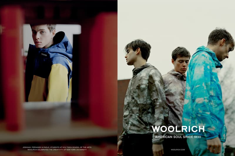 woolrich spring summer 2019 campaign american soul since 1830 lookbook nyu tisch school of the arts student professors models 