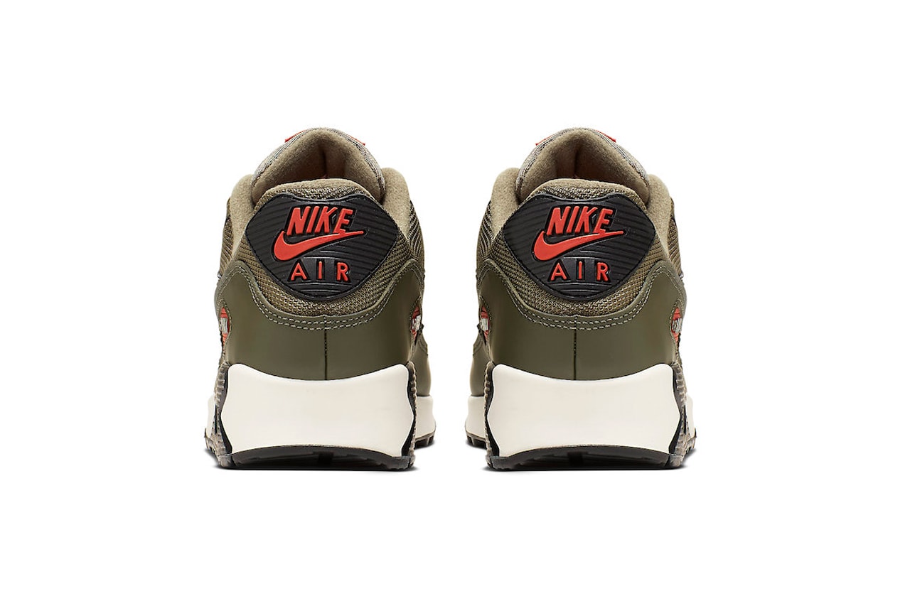 nike air max 90 essential sneakers khaki green undefeated colorway 