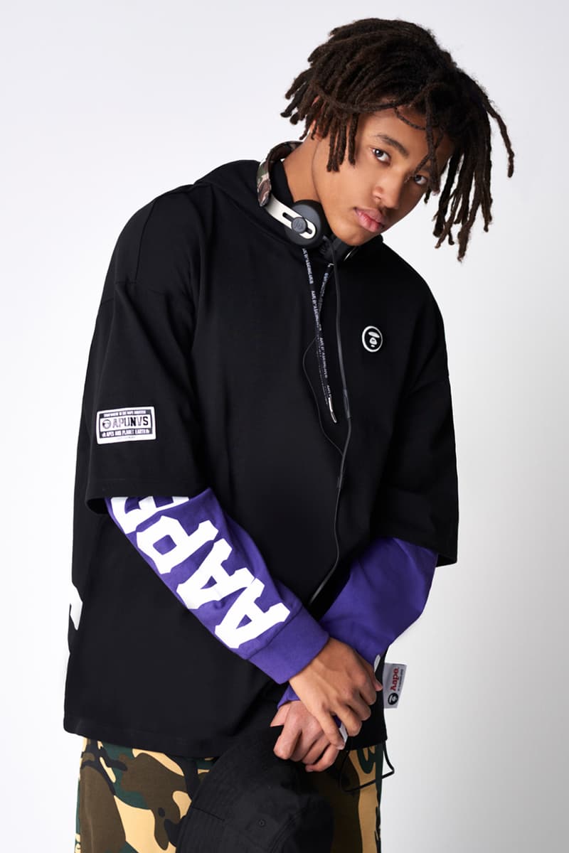 AAPE by A BATHING APE Spring 2019 Lookbook collection release date drop info buy camouflage head BAPE