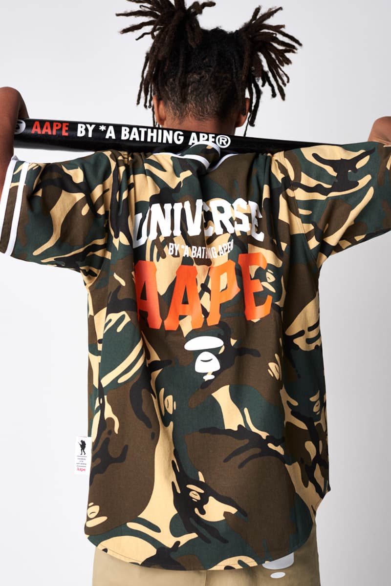 AAPE by A BATHING APE Spring 2019 Lookbook collection release date drop info buy camouflage head BAPE