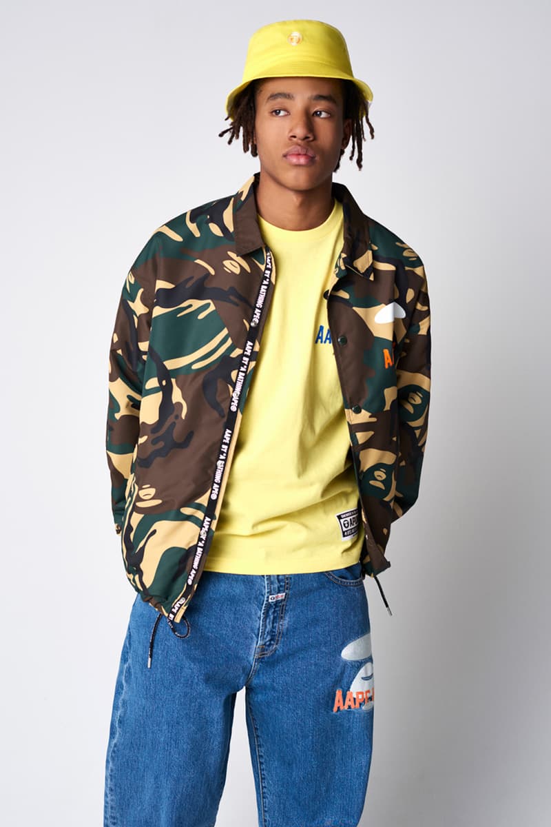 AAPE by A BATHING APE Spring 2019 Lookbook collection release date drop info buy camouflage head BAPE